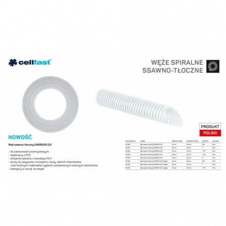 SUCTION/DISCHARGE HOSE. 50MM ENERGO-FLEX MB