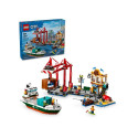 LEGO CITY 60422 mereäärne sadam kaubalaevaga