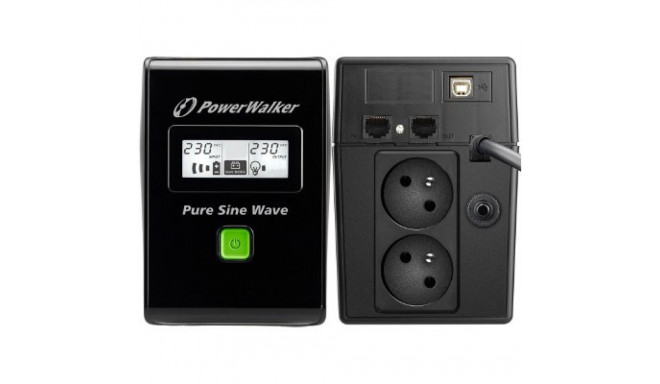 PowerWalker VI 800 SW FR line-interactive katkematu toiteallikas (UPS) 0.8 kVA 480 W 2 AC väljundit