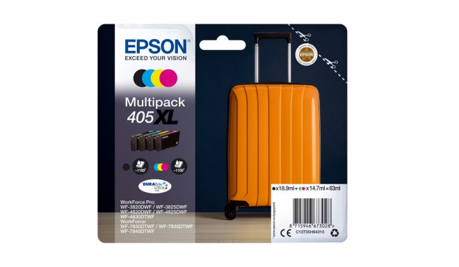 Epson 405 Tindikassetid Must + Värviline XL, 4 tk T05H6