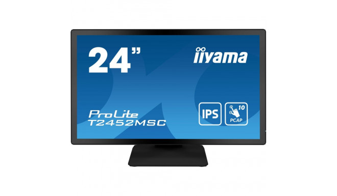 iiyama ProLite 23.8” PCAP 10pt puuteekraaniga monitor IPS-paneeli tehnoloogiaga, servast servani kla