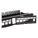 Techly Modular Patch Panel 24 Places UTP with Removable Modules 1 Unit Black