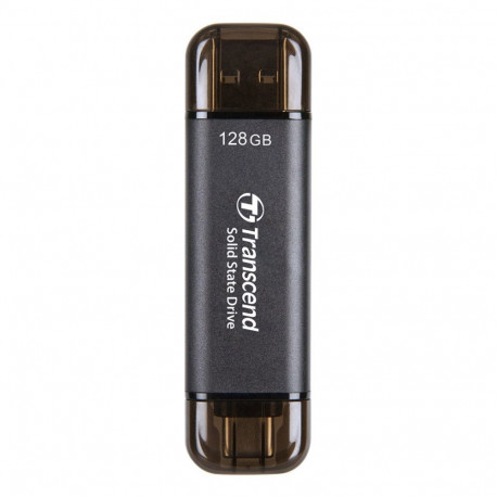 Transcend ESD310C Thunderbolt-tehnoloogia 128GB USB Type-A / USB Type-C USB 3.2 Gen 2x2, must