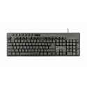 Gembird KBS-UM-04 klaviatuur hiirega universaalne USB QWERTY US inglise must