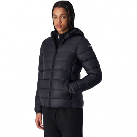 Champion Hooded Polyfilled Women's Jacket Black 117568 KK001 L