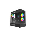 Montech XR Midi-Tower, Tempered Glass - black