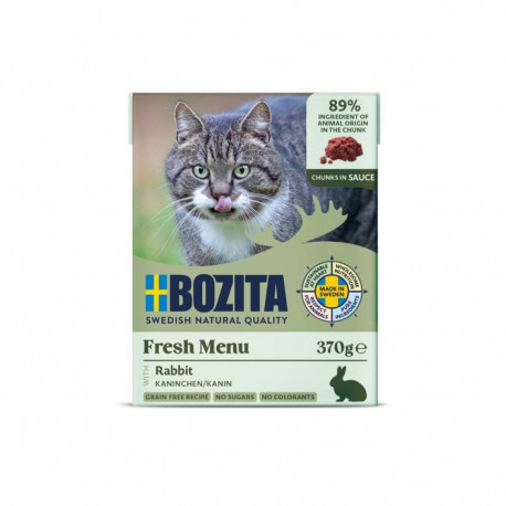 Bozita kassi märgtoit Fresh Menu küülikuliha kastmes 370g