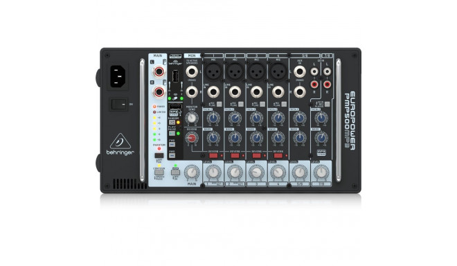 Behringer helimikser PMP500MP3 8 kanaliga, must