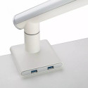 Lauakinnitus monitorile LED/LCD 17-32" ART L-19GD gaasvedrustusega 2-9 kg 2x USB 3.0 Valge