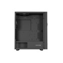 GENESIS DIAXID 605F MIDI TOWER Korpus USB-C Aknaga Must