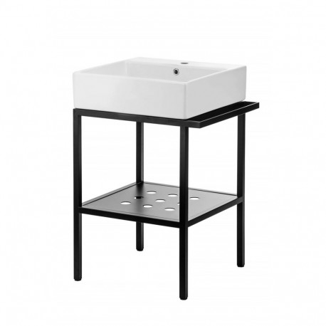 Standing bathroom console with washbasin - 66.5x50 cm