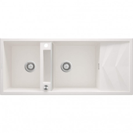 2-bowl magnetic granite sink with drainer