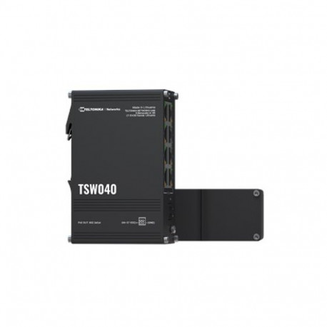Teltonika NETWORKS TSW040 8-Port PoE+ Switch Unmanaged Fast Ethernet (10/100) Power over Ethernet (P