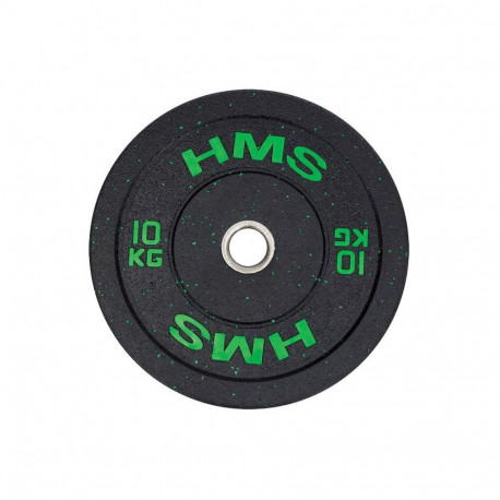 Olümpia Kummist 10 kg raskusplaat Roheline HMS HTBR10