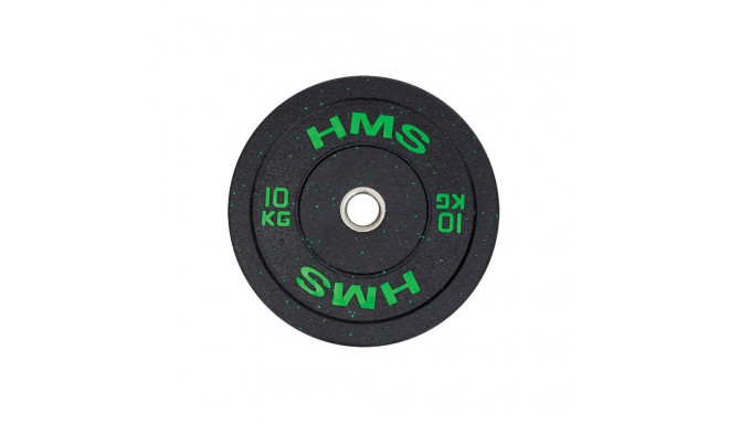Olümpia Kummist 10 kg raskusplaat Roheline HMS HTBR10