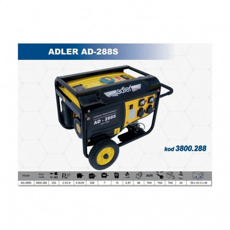 ADLER GENERATOR PRĄDOTWÓRCZY 2,8KW AD-288S%%