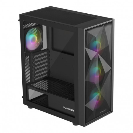 GENESIS DIAXID 605 ARGB MIDI TOWER CASE WITH USB-C WINDOW BLACK