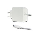 Qoltec 50194 Toiteadapter 45W | 5-20V | 2-3A | USB C | PD | Valge