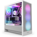 NZXT H5 FLOW RGB (2024) MIDI TOWER KORPUS AKNAGA VALGE