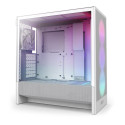 NZXT H5 FLOW RGB (2024) MIDI TOWER KORPUS AKNAGA VALGE