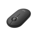 Logitech Pebble 2 M350s mouse Travel Ambidextrous RF Wireless + Bluetooth Optical 4000 DPI