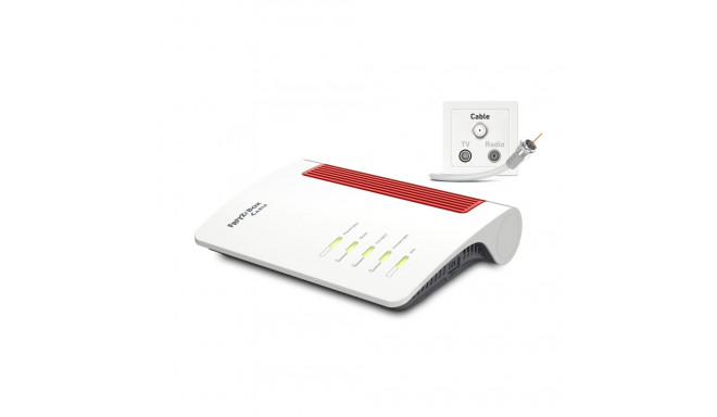 FRITZ!Box 6670 juhtmevaba ruuter kahe sagedusalaga (2.4 GHz / 5 GHz) valge