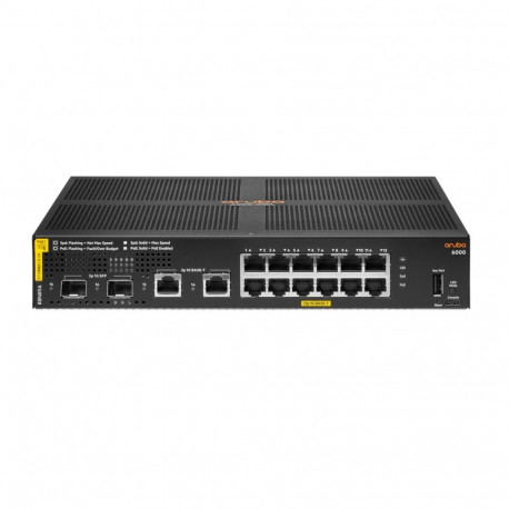 HPE Aruba Networking võrgulüliti Aruba 6000 12G Class4 PoE 2G/2SFP 139W hallatav L3 Gigabit Ethernet