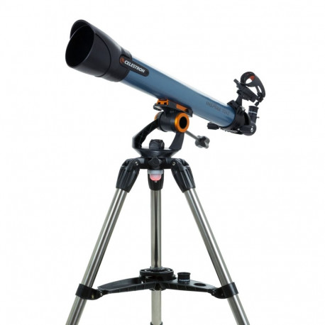 Celestron Inspire 70AZ refraktor 35x must, sinine