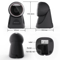 Qoltec Desktop Precision Reader 1D Barcode & QR Scanner | 2D