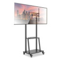 Techly põrandastatiiv riiuliga 32-70" LCD/LED/Plasma telerile
