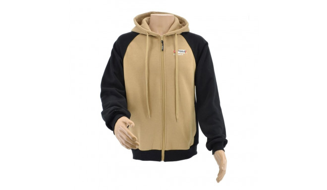 AW ZIP-UP SWEATSHIRT T6/ BEIGE-BLACK/ L