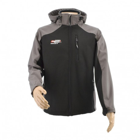 AWTOOLS KURTKA SOFTSHELL T4/ SZARO-CZARNA/ XL