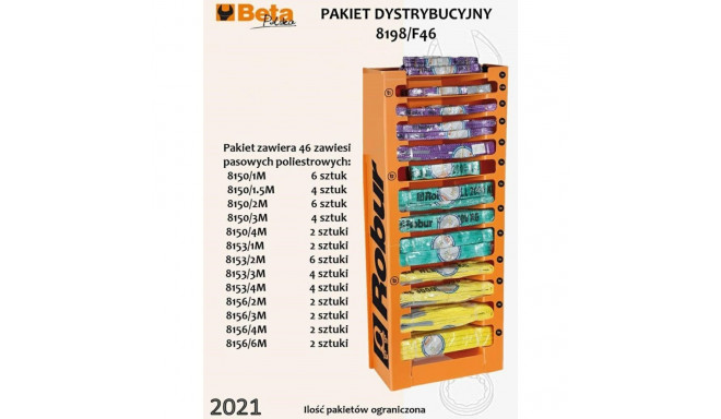 BETA BELT SLINGS 46pcs/ ROBUR DISPLAY.....