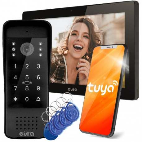 VIDEO INTERCOM EURA VDP-86A3 - 10" monitor black TUYA