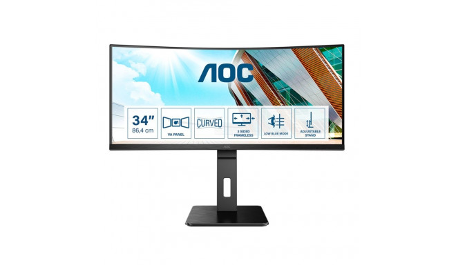 AOC P2 CU34P2A LED display 86.4 cm (34") 3440 x 1440 pixels Quad HD Black