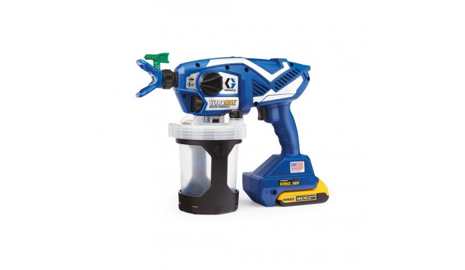 GRACO ULTRAMAX PAINT GUN ( 2 x BATTERY. 2AH DEWALT+ CHARGE ) + BAG