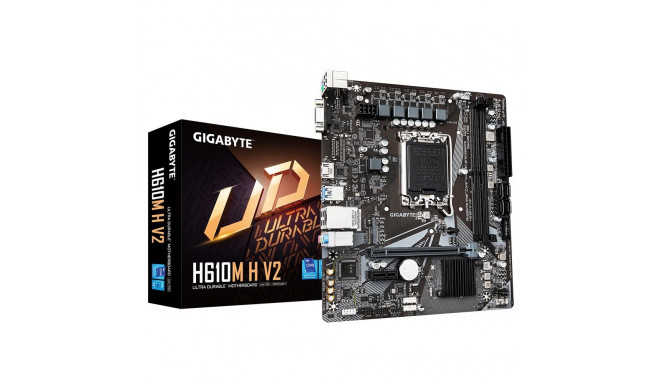 Gigabyte | H610M H V2 G1.0 | Protsessoripere Intel | Protsessori pesa LGA1700 | DDR4 DIMM | Toetatud