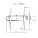 Gembird WM-55T-02 must teleri seinakinnitus/alus 139,7 cm (55")