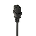 Gembird Power Distribution Unit PDU 10pcs C13 Sockets 1U 16A C19 Plug 2m Cable
