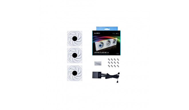 Lian Li UNI FAN TL LCD arvutikorpuse ventilaator 12 cm valge