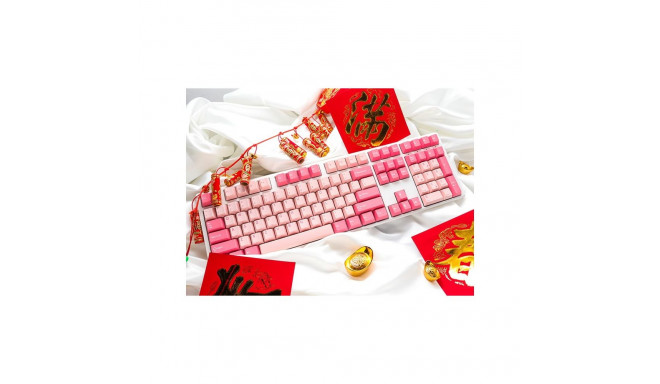 Ducky One 3 klaviatuur Mängimine USB QWERTZ Saksa Roosa