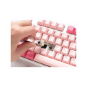 Ducky One 3 TKL Gossamer Pink klaviatuur Mängimine USB Saksa Roosa, Valge