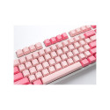 Ducky One 3 Gossamer Pink klaviatuur Gaming USB US Inglise Roosa, Valge