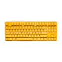 Ducky One 3 TKL klaviatuur Mängimine USB QWERTY Inglise Kollane