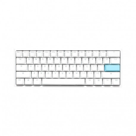 Ducky DKON2061ST mänguklaviatuur USB QWERTZ saksa valge