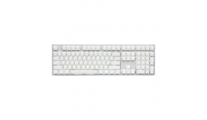 Ducky One 2 valge eriväljaanne universaalne USB saksa klaviatuur