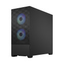 Fractal Design op Air RGB Must TG Selge Toon, ATX, mATX, Mini ITX, Toiteplokk kaasas Ei