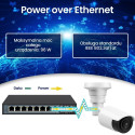 Extralink PoE Lüliti CERES 8x 100Mb/s PoE/PoE+, 2x RJ45 Uplink 100Mb/s, 96W