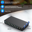 Extralink PoE Lüliti CERES 8x 100Mb/s PoE/PoE+, 2x RJ45 Uplink 100Mb/s, 96W