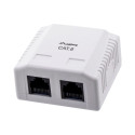 Lanberg OU6-0002-W pistikupesa RJ-45 Valge